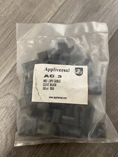 100 x Heavy Duty Black Cable Cleats REL Fixings Appliversal AC3 £15 Plus VAT