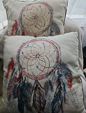2pcs American Indian dream catcher cushion / pillow SEE READ 