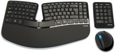 Microsoft L5V-00006 Sculpt Ergonomic Desktop Keyboard Mouse & Numeric PadSet BLK