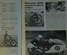 Motorcycle sport Feb 1966  BMW Sidecar racers, Bonneville Speed record attempt
