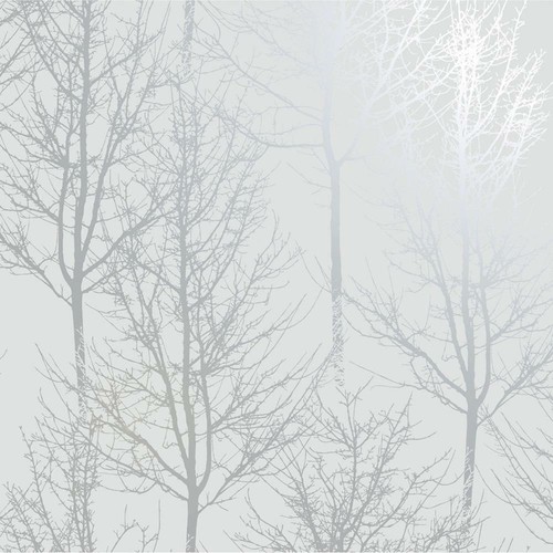 Grey silver rose gold trees - rose,