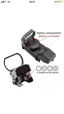 Tactical Holographic Red Green Dot 4 Reticle Reflex Sight Scope 20mm Rail Mount