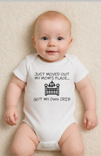 Funny Baby Vest “Just Moved