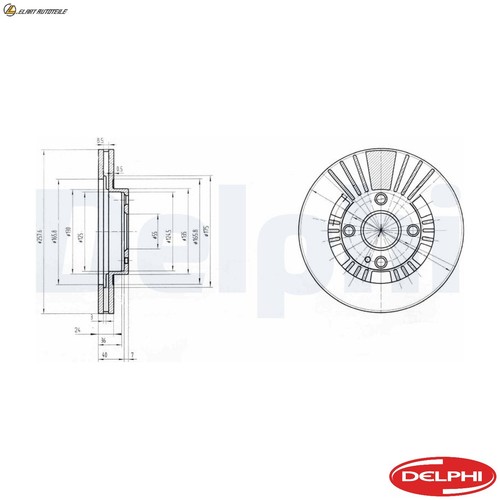 Brake discs bg3509 for - 2x,