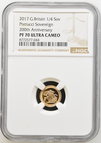 2017 gold proof quarter - gold,