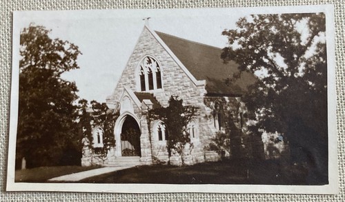 Vintage photo stone church - stone,
