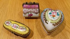 Porcelain Trinket Boxes X 3