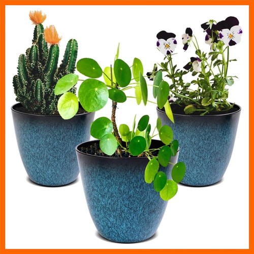 3pack plant pots durable - pots,