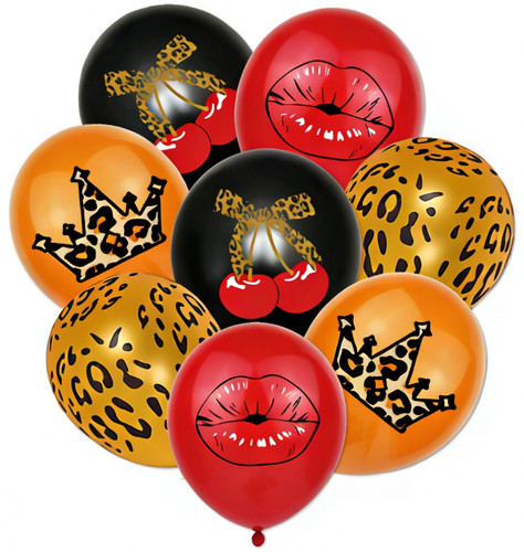 Leopard print balloon - print, birthday