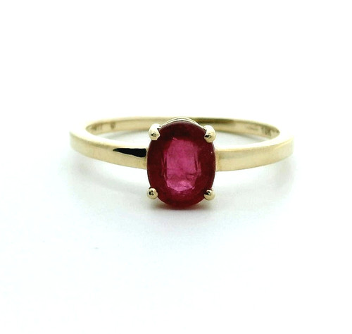 9ct yellow gold - ring, size