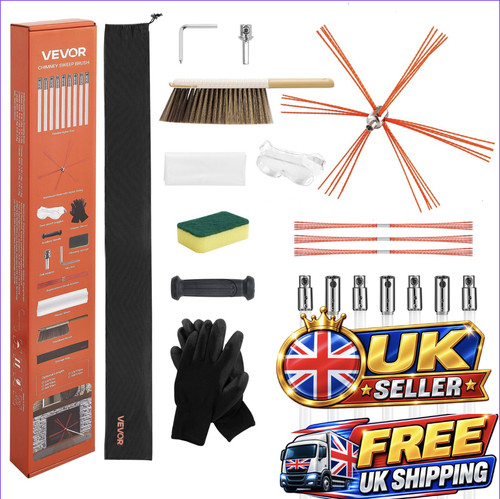 23ft chimney sweep - sweep, kit