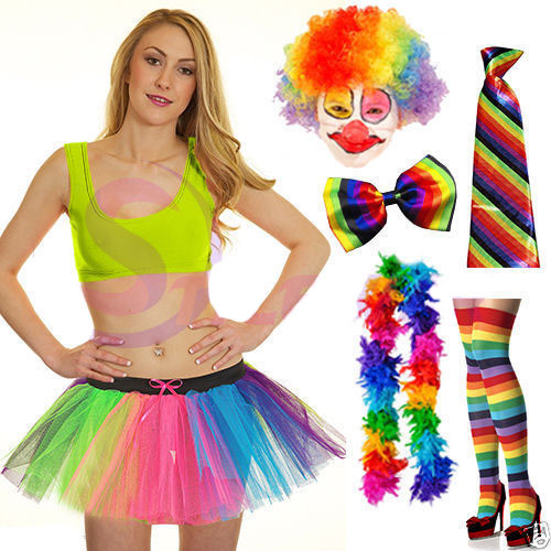 Clown multi rainbow color - multi,
