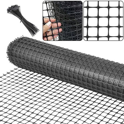 50m black pvc plastic - black,
