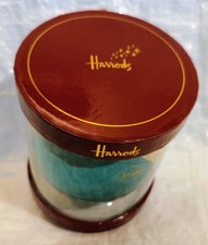 HARRODS GREEN SHINY GLASS  GLITTER BAUBLE 2020 IN ORIGINAL BOX VGC