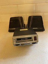 Vintage Mustang car tape player 8 track stereo & pair mustang speakers retro 