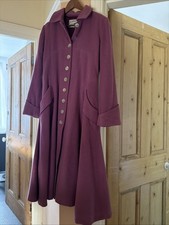 Designer Frock Coat Dusky Pink Size 12 BNWOT Pure Wool