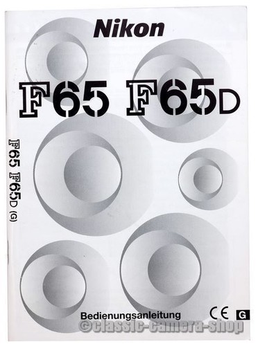 Nikon user manual - nikon, f65