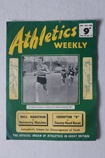 Athletics Weekly magazine 1958 Vol 12 No 19 Hull Marathon University Matches