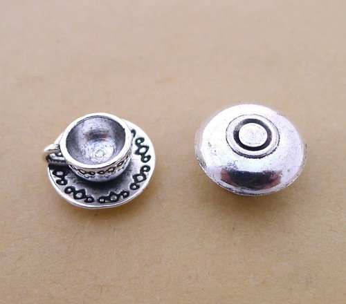 15pcs antique silver - or, 3d