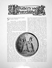 Old Antique Print Some English