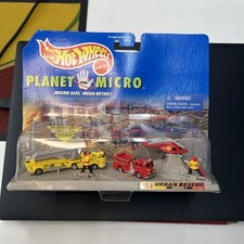 HOT WHEELS PLANET MICRO - 18716 - SERIES 1 URBAN RESCUE - LAFRANCE FIRE TRUCKS