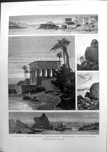 Old sketches the upper - on, nile