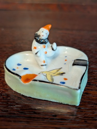 Vintage pierrot clown ashtray - pierrot,