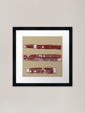 Bassoon horizontal framed - bassoon,
