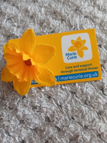 Marie curie daffodil lapel pin - marie,