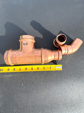 LOT {3} Viega ProPress #77487, Tee, 2" x 2"x 1 -1/4", w/{2} other Press Fittings