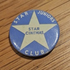 Star Cinemas Juniors Club circa 1950s Pin Badge.