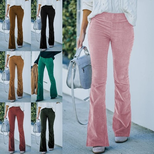 Womens elastic waist corduroy - womens,