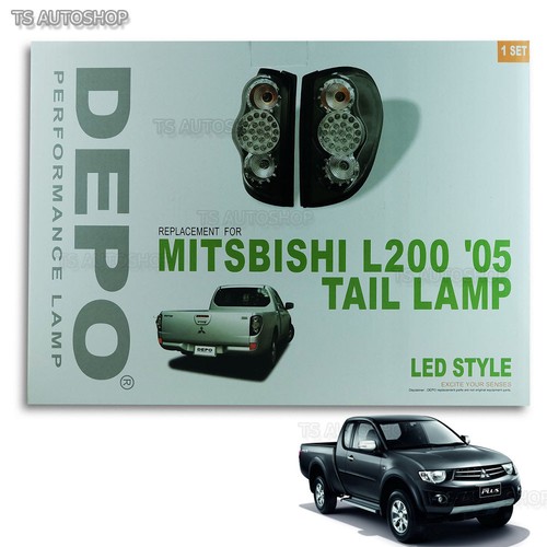 Set black smoke tail lamp - set,