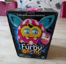 BOXED HASBRO FURBY BOOM PINK WHITE POLKA DOTS INTERACTIVE ELECTRONIC PET TOY VGC