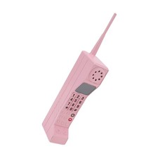 (Pink) Retro Mobile Phone 80'S 90'S Old Fashioned Portable Brick Cell Model !