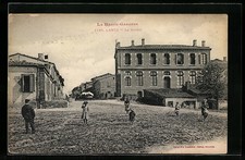 Old postcard Lanta, La Mairie 