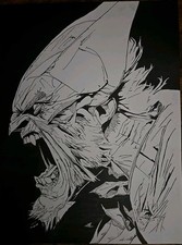 Original Inked Comic Art Of