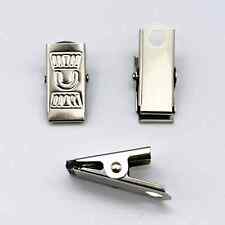 SILVER Metal Clips For ID Badge Dummy Clip holder Soother Strap Crafts Crocodile