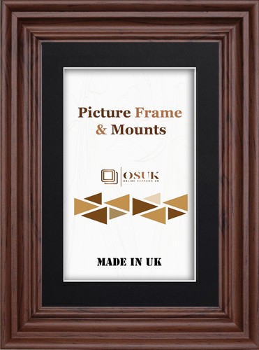 Photo frame swept black - swept, white