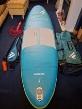 Fanatic Fly Air Compact SUP Board Paddleboard Blue/Green