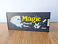 VINTAGE HELIX MAGIC PENCIL BOX RETRO STATIONERY Disappearing trick 90s