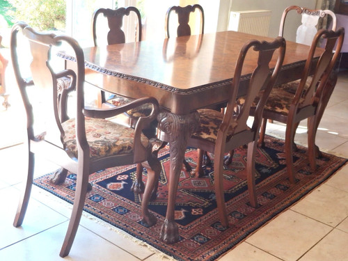 Newly polished walnut carved - walnut,
