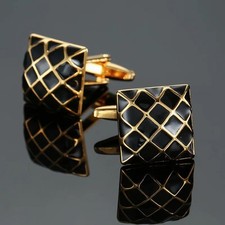 Men silver cufflinks gold - silver,