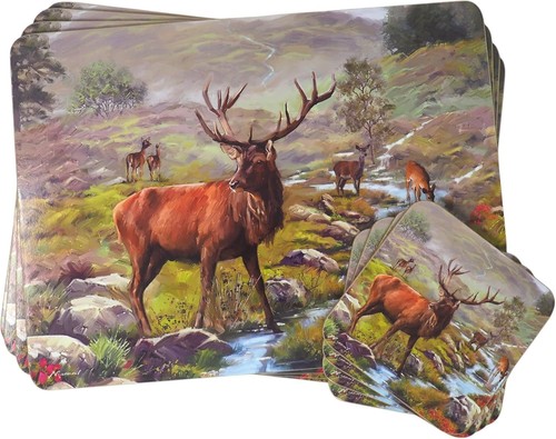 Highland king stag placemat - king,