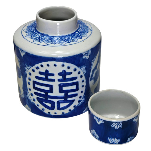 Chinese ginger jar cobalt - jar, blue