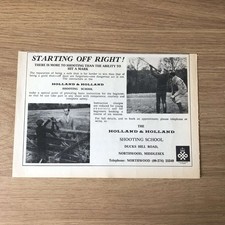 GUNS140 MAGAZINE ADVERT 6X9 THE HOLLAND & HOLLAND SHOOTING SCHOOL