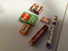 Dolls House Grocery/household Items. Foil, Toothpaste, Etc. 12th Scale