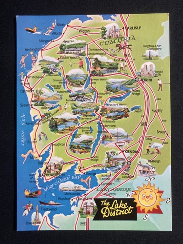 Pictorial map the english - map, of