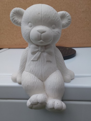 Unpainted ceramic bisque ted - ceramic,