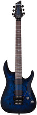 SCHECTER Electric Guitar, Omen Elite 6 FR, See Thru Blue Burst | New